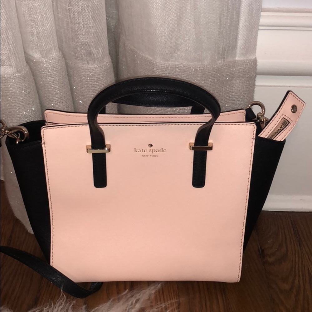 Black and Light Pink Purse (Kate Spade)